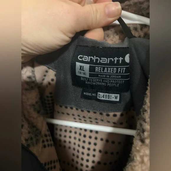 Carhartt Pink and Gray Patterned Fleece - Picture 3 of 8